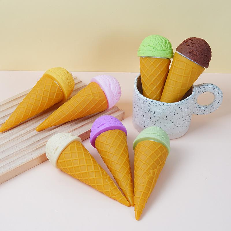 Realistic Ice Cream Cone Model for Shop Displays