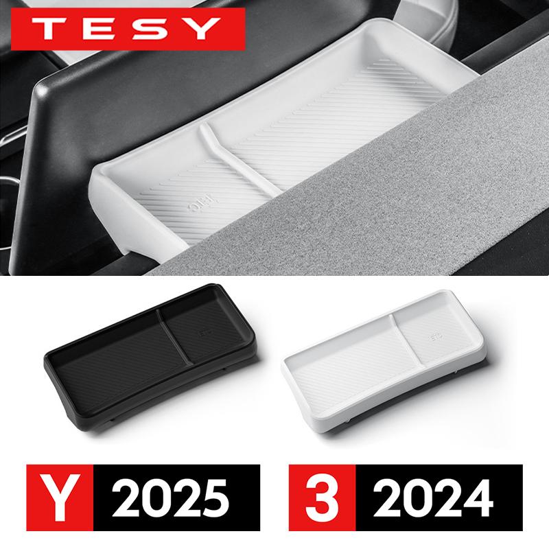 For Tesla New Model 3 Highland 2024 and Model Y Juniper 2025 Rear Screen Storage box Dashboard bracket Tissue Box Tray ECT Panel