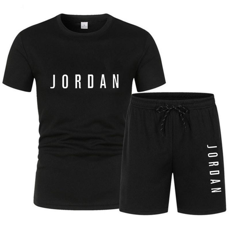 Mens Casual Shorts Set Breathable Mesh Cotton T-Shirt Sportswear Teens Adults