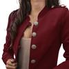 Office Lady Blazer Solid Color Single Breasted Autumn Winter Elegant Slim-fitting Suits Coat for Daily Wear