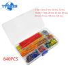65PCS-840PCS Breadboard Jumper Wire Kit 14 Lengths Assorted for Bread Board DIY Universal 24AWG 26AWG Protoboard Cable