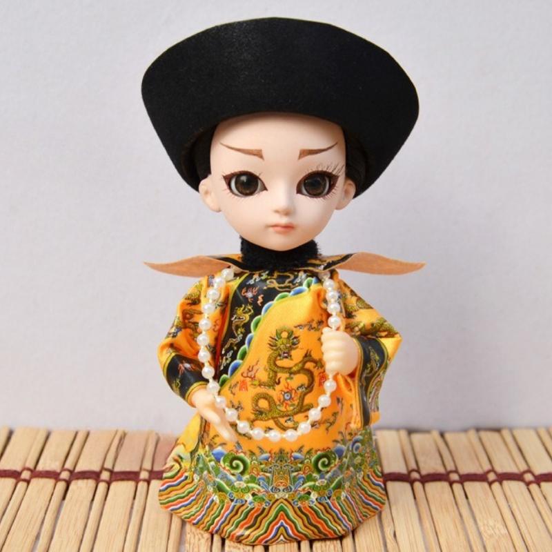 Chinese Peking Opera Mask Doll Opera Character Decoration Silk Doll Chinese Handmade Decorative Gifts Shop Decoration Doll