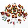 Creative City Food Building Blocks Set Shopping Vegetables Compatible with Major Brands Perfect for Kids Party Favors and Educational Toys Pizza,