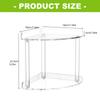 Acrylic Organizers Shelf Two Levels for Efficient Storage in Small Corner Easy to Assemble and Cleaning
