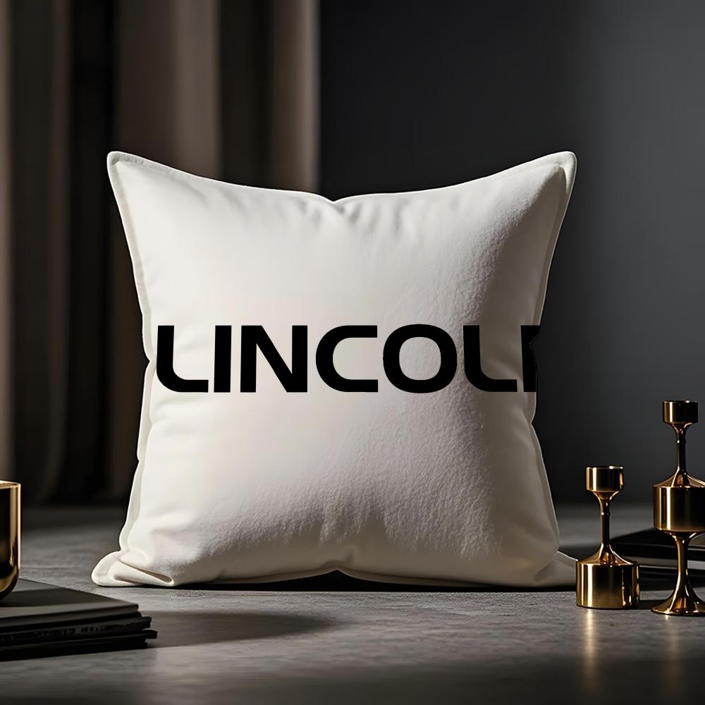 Lincoln Cushion Cover Anti-dustmite Pillowcase Invisible Zipper Silky Short Plush Sofa Cushion Cover