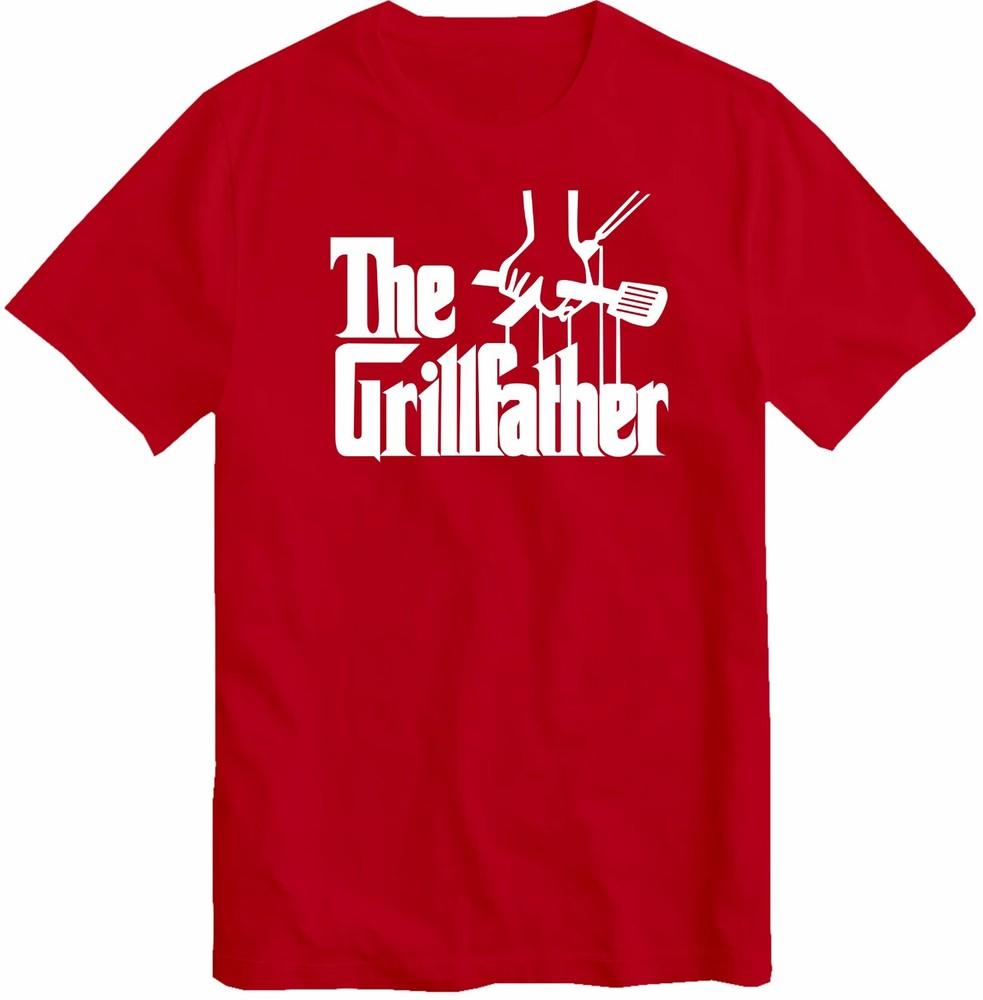 The Grillfather Bbq Lover Tshirt Gifts For Dadhusband Chef Bbq Party Top Tee