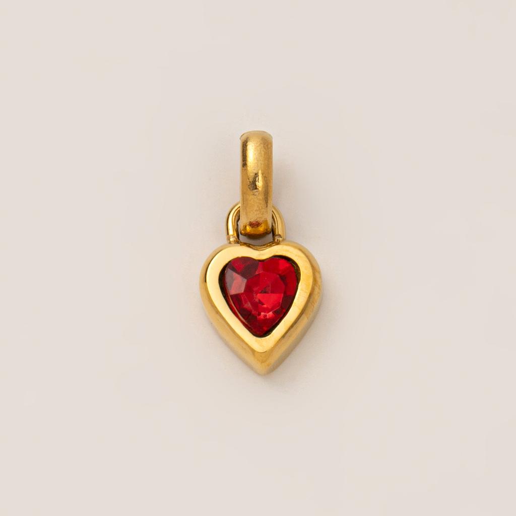 Titanium Steel Love Twelve Birthstone Diy Pendant Pendant Letter Name Family Gift Peach Heart Accessories Pendant