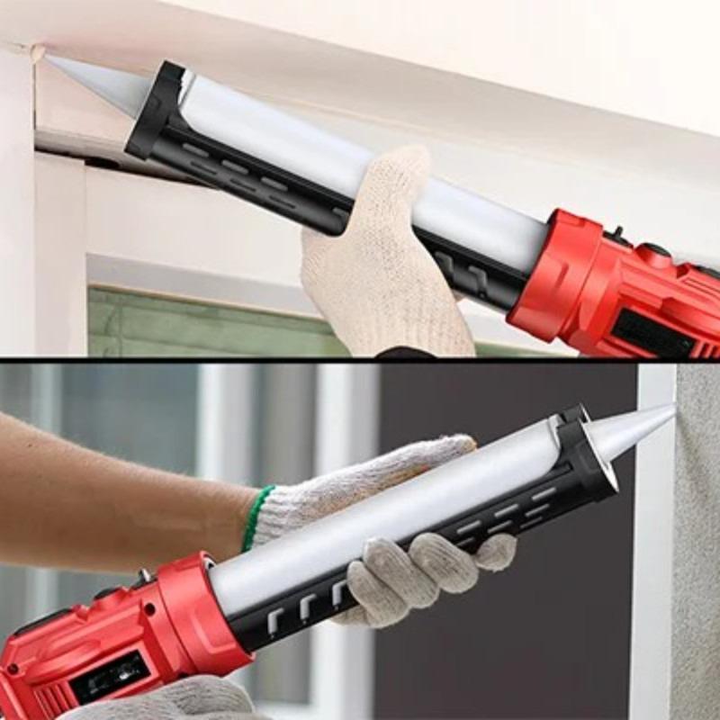 20V Cordless Portable Caulking Gun 4 Speeds Adjustable Electric Adhesive Gun Kit Home DIY Filling Sealing Caulk Gun