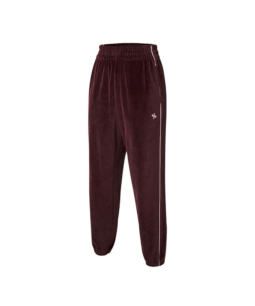 XEXYMIX Velour Track Jogger Pants Stellar Wine Xtftp16J3