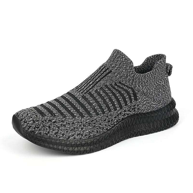 Men's Shoes Comfortable Light Sneakers Man Mesh Breathable Walking Shoes Casual Loafers Shoes Plus Size 46 Zapatillas De Deporte