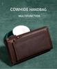 Men's Genuine Crazy Horse Leather Vintage Clutch & Phone Bag