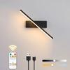 LED Rechargeable Wall Lamp Dimmable Rotatable Adjustable Angle For Living Room Bedroom Bedside Corridor Study Room Indoor Light