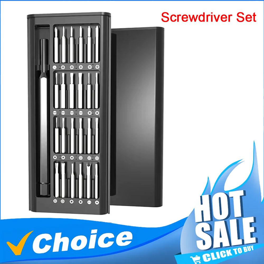 Sada magnetických přesných šroubováků, 25 v 1 s 24dílnou sadou mini kapesních šroubováků, malá sada na opravu mobilních telefonů/PC/Came