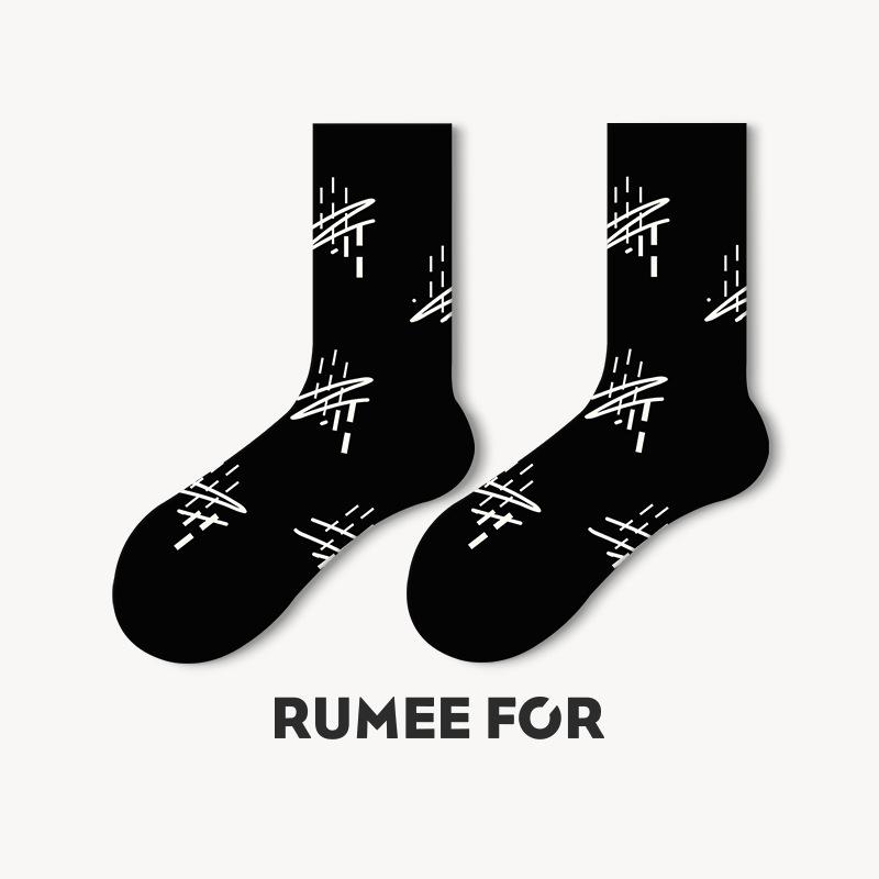 5 Pairs of Female Spring and Summer Personality Trend In Tube Socks