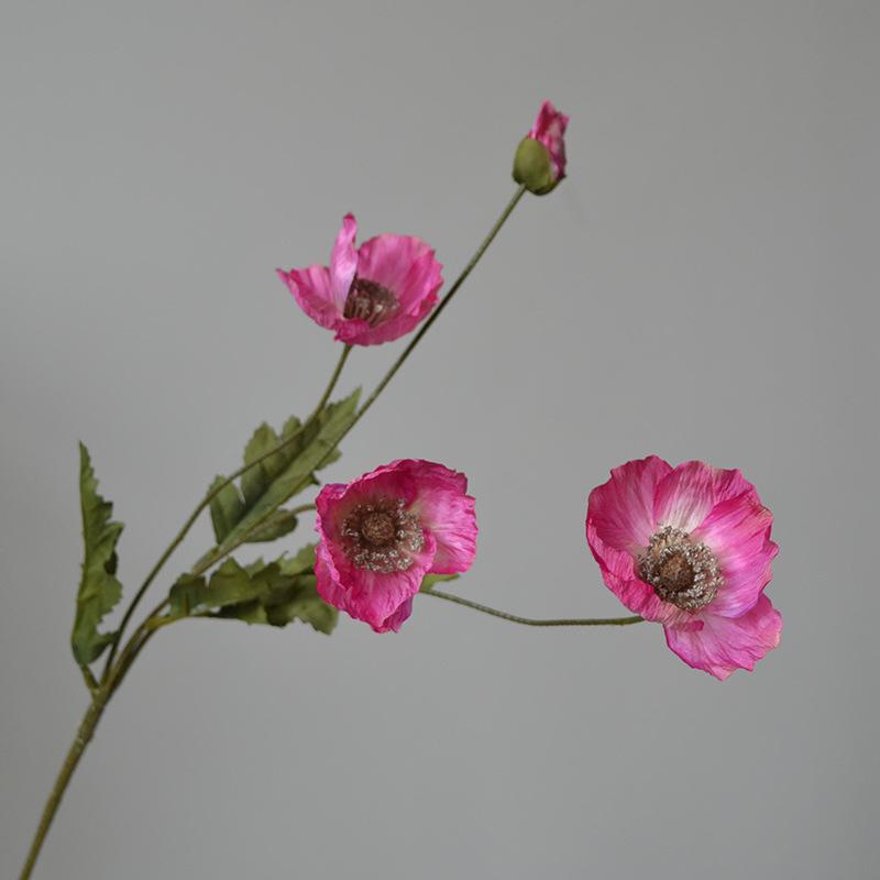 

4 головки мака искусственные цветы маки западные хризантемы искусственные цветы пасторальная свадьба украшение дома