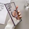 Suitable for Samsung S25 Ultra Mobile Phone Case Transparent Electroplating Magnetic MagSafe Lens Film A56 Full Inclusive Wireless Charging