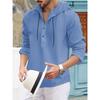 American Half Cardigan Jacket Summer Fashion Casual Sweat Cloth Hooded Long Sleeve Men's Top Shirt