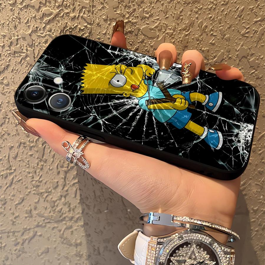 Funda Phone Cover Case for iPhone 13 Mini 12 14 17Air SE 7 8 17 16 Pro Max 11 X XS XR 15 Plus Fun S-simpsons