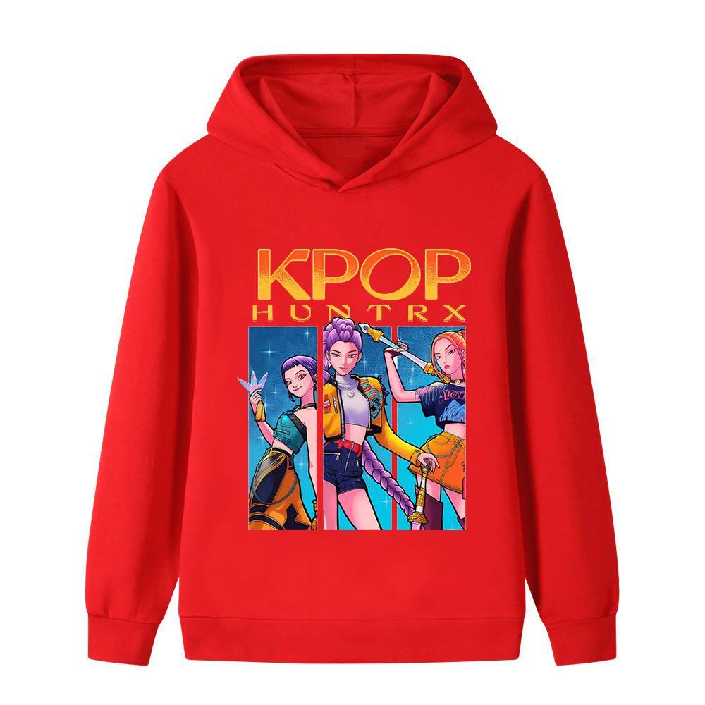 B1211 Dzieci Chłopcy Dziewczynki Kpop Rumi Zoey Mira Nadruk Bluza z Długim Rękawem