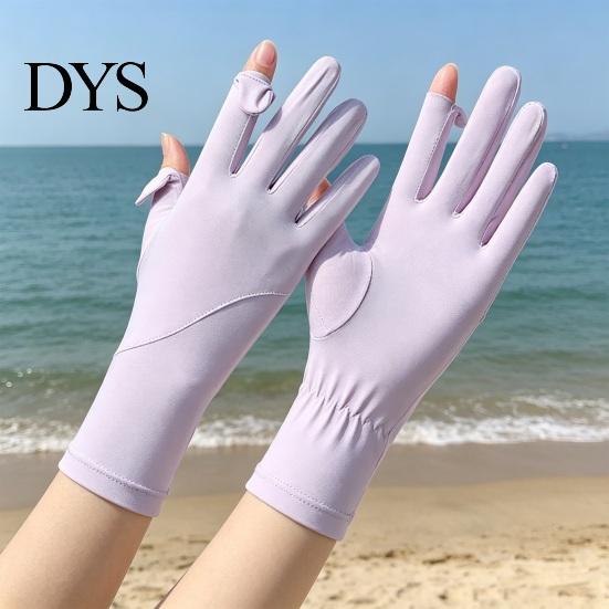 Sun Protection Gloves for Driving UV Cooling Gloves, Full Finger Anti Slip Elastic Palm, Ultra Thin Summer Cycling Hiking Fishing UPF50