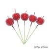 Red Theme Artificial Flower Cherry Stamen Berries Bundle DIY Christmas Decoration Wedding Cake Gift Box Wreaths Xmas Decor