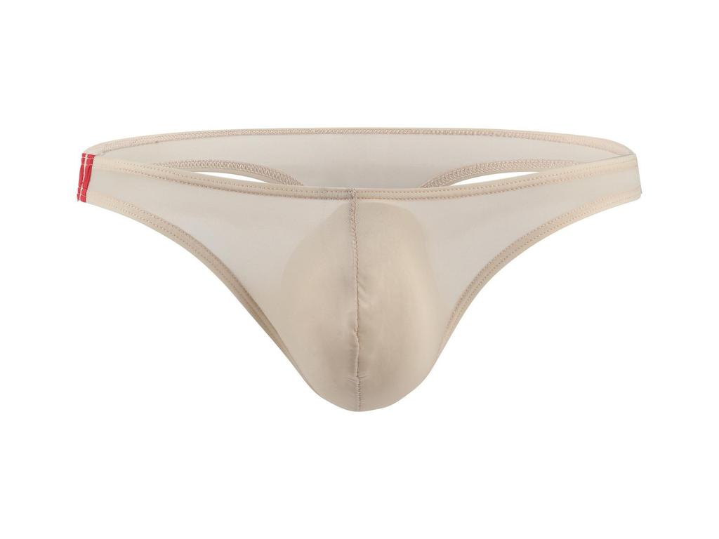 Men's Low-Rise U-Convex Ice Silk Thong E044