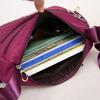 Lässige Schultertaschen mit großem Fassungsvermögen für Damen, wasserdichte Nyl-Umhängetasche, Messenger Bag, Geldbörse, Handtasche aus Segeltuch mit mehreren Reißverschlüssen