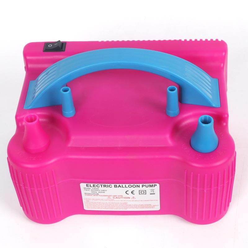 1PC High Pressure Double Hole Electric Balloon Air Pump Portable Birthday Balloon Pump Blower European Plug Air Compressor