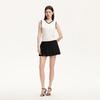 Veromoda Women's Slimming Pleated Mini Skirt