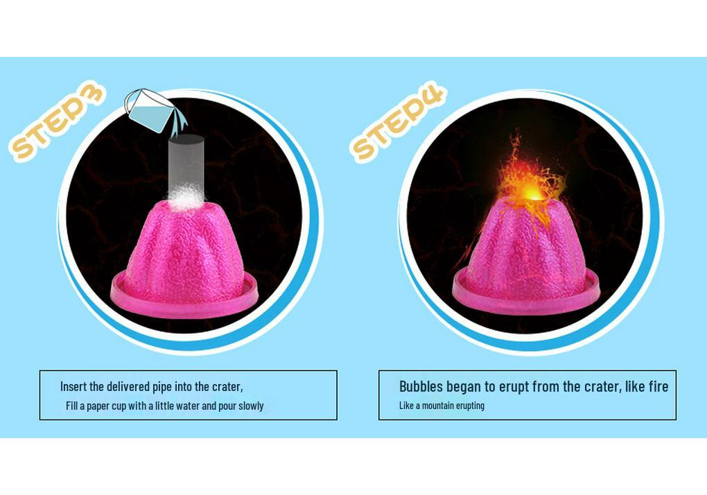 Educational Volcano Eruption Model Set for Kids