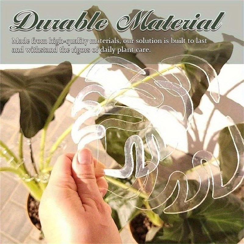 Reusable Plastic Plant Support Clamps - Invisible Turtle Shell Design - Clear Stem Holder Set for Flower, Herb, and Vegetable Growth Support - Garden