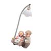 Resin Old Married Couple Adornment with LED Light Elderly Couple Figurine for Bedroom or Living Room Decoration