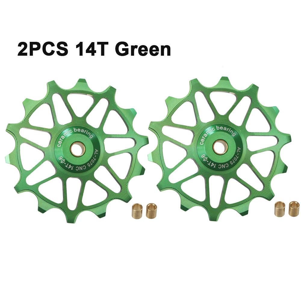 2 szt. 12T 14T Rowerowe Łożysko Ceramiczne Kółko Przerzutki Tylnej Rolka Prowadząca Napinacz Do SHIMANO SRAM DEORE GX Kółko Napinające Części Rowerowe