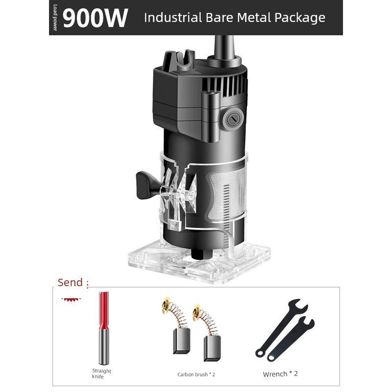 

Trimmer Aluminum-Plastic Plate Slotting Machine Woodworking Gadget Tools Complete Collection of Universal Baoda Gong Machine Carving Electric Router [Industrial] Bare Metal + Straight Knife * 1.