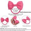 20/40pcs 2.75'' Solid Ribbon Bowknot Hair Rubber Band for Baby Girls Handmade Cute Bow Hair Ties Headwear Kids Hair Accessories