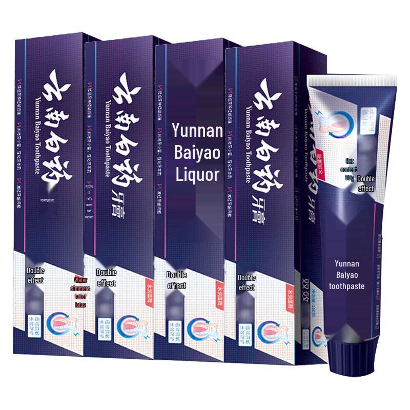 

Yunnan Baiyao Dual-Effect Anti-Sensitivity Toothpaste 4-Pack