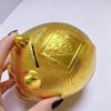 1/2Pcs 6in Large Capacity Golden Piggy Bank Children's Plastic Piggy Bank Desktop Ornament Wealth Attracting Wedding Decoration