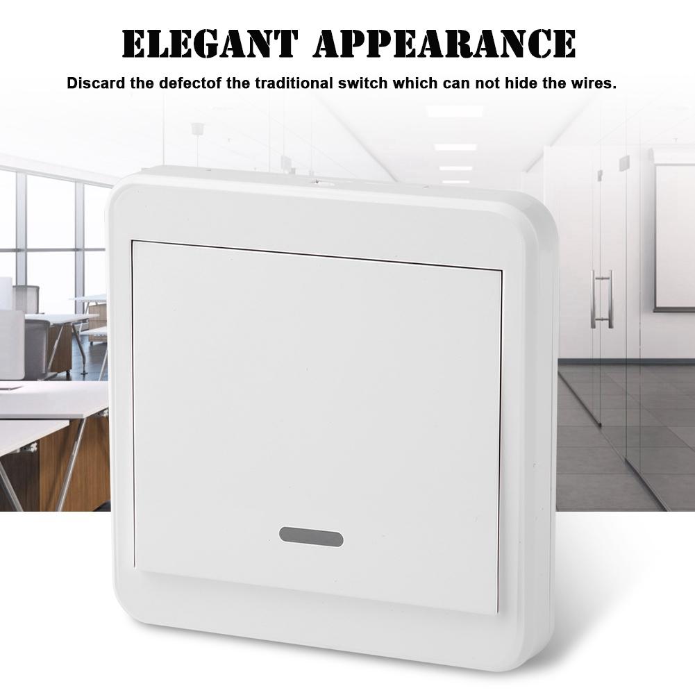 AC Panel 86 Wall Wireless Remote Control Relay Switch Transmitter & Receiver  110-220V  1 Way
