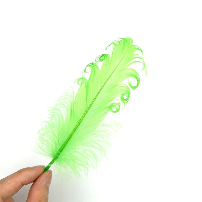 20Pcs Colored Spiral Goose Feathers for Crafts 12-18cm Dream Catcher Feather Artificial Decoration DIY Wedding Party Accessories