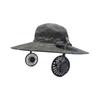 Adjustable Neck Hanging USB Fan Bucket Hat With UPF50+ Sun Protection For Outdoor Camping Hiking And Beach Activity
