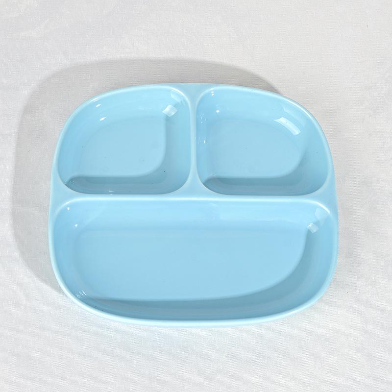 Dětský roztomilý makaronový keramický dělený talíř - Perfektní jídlo pro hubnutí a suvenýrový dárek pro dívky