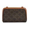 Borsa a Spalla Donna in Pelle con Monogramma Triomphe Stampa Classica Marrone 10E382CBX-04LU