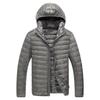 Mens Plus Size Hooded Lightweight Padded Winter Warm Loose Casual Outerwear Coat