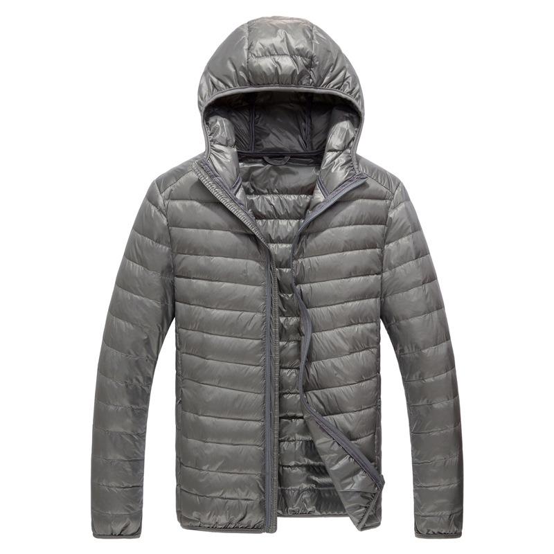 Mens Plus Size Hooded Lightweight Padded Winter Warm Loose Casual Outerwear Coat