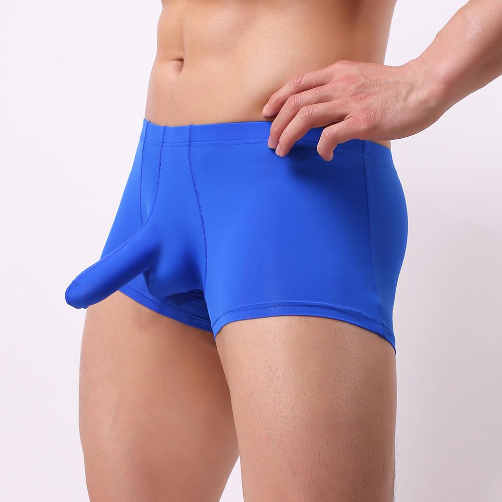 Men's New Ice-Threaded Bullet Sexy Breathable Elephant Nose Underwear