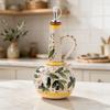 Under-glazed Olive Oil Dispenser European-style Vinegar Bottle Artistic Soy Sauce Bottle Cooking