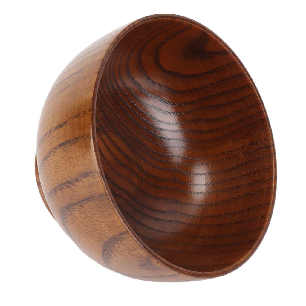 Handmade Wood Bowl Japanese Style Wooden Bowl Serving Tableware for Noodles Rice Soup Dip Salad