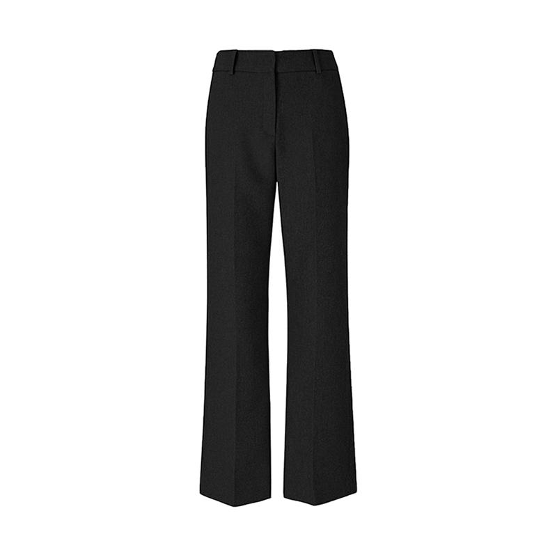 Visit In New York Elastic Waist Semi-Bootcut Slacks (Vz1Lp34)