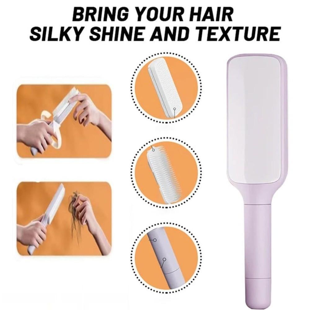 One Key Cleaning Airbag Hair Brush Rotatable Retractable Hair Comb Scalp Massage Brush for Women