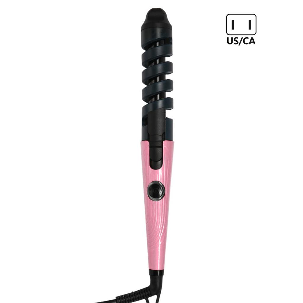 Women's with Helical Electric  divider  Anti-Burn Multi-Purpose Safe Hair Curling Iron for Home/Travel Hair Styling Tool